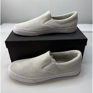 Club Monaco‎ Mens Silky Suede Slip On Sneakers Pale Grey 9.5D NEW